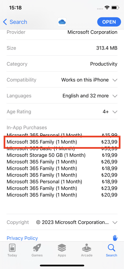 土耳其低价订阅：Microsoft 365